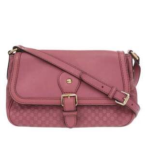 GUCCI Pink Leather Shoulder Bag